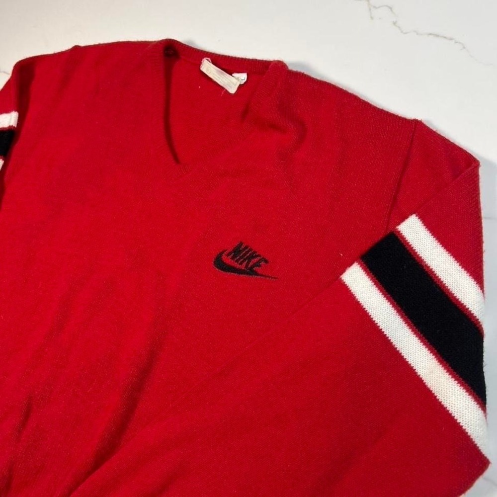 vintage 70s 80s Nike boot knit sweater